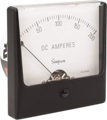 Simpson Electric - Analog, DC Ammeter, Panel Meter - 60 Hz, 10 Ohms at 60 Hz - A1 Tooling