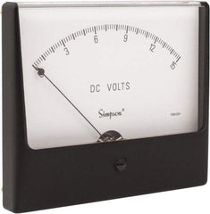 Simpson Electric - Analog, DC Voltmeter, Panel Meter - 60 Hz, 1000 Ohms at 60 Hz, 15 VDC - A1 Tooling