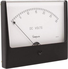 Simpson Electric - Analog, DC Voltmeter, Panel Meter - 60 Hz, 1000 Ohms at 60 Hz, 30 VDC - A1 Tooling