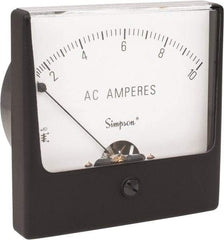 Simpson Electric - Analog, AC Ammeter, Panel Meter - 60 Hz, 0.004 Ohms at 60 Hz - A1 Tooling