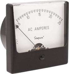 Simpson Electric - Analog, AC Ammeter, Panel Meter - 60 Hz, 0.002 Ohms at 60 Hz - A1 Tooling