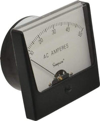 Simpson Electric - Analog, AC Ammeter, Panel Meter - 60 Hz, 0.001 Ohms at 60 Hz - A1 Tooling