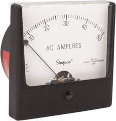 Simpson Electric - Analog, AC Ammeter, Panel Meter - 60 Hz, 0.008 Ohms at 60 Hz - A1 Tooling