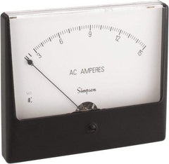 Simpson Electric - Analog, AC Ammeter, Panel Meter - 60 Hz, 0.0025 Ohms at 60 Hz - A1 Tooling