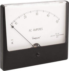 Simpson Electric - Analog, AC Ammeter, Panel Meter - 60 Hz, 0.008 Ohms at 60 Hz - A1 Tooling