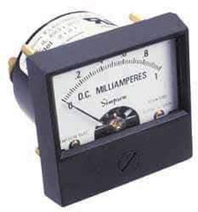 Simpson Electric - Analog, DC Voltmeter, Panel Meter - 60 Hz, 1000 Ohms at 60 Hz, 100 VDC - A1 Tooling