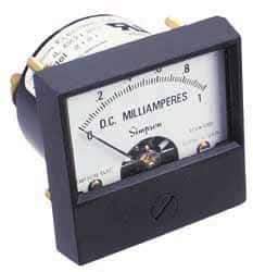 Simpson Electric - Analog, DC Voltmeter, Panel Meter - 60 Hz, 1000 Ohms at 60 Hz, 10 VDC - A1 Tooling