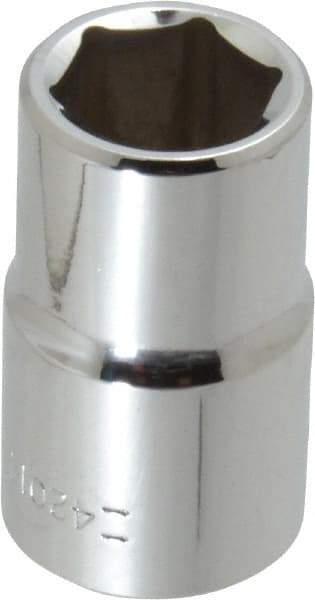 Blackhawk by Proto - 1/2" Drive, Standard Hand Socket - 6 Points, 1-1/2" OAL, Chrome Finish - A1 Tooling