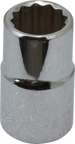 Blackhawk by Proto - 1/2" Drive, Standard Hand Socket - 12 Points, 1-1/2" OAL, Chrome Finish - A1 Tooling