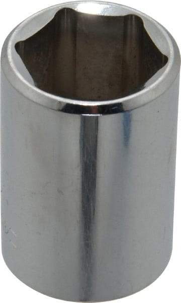 Blackhawk by Proto - 1/2" Drive, Standard Hand Socket - 6 Points, 1-1/2" OAL, Chrome Finish - A1 Tooling