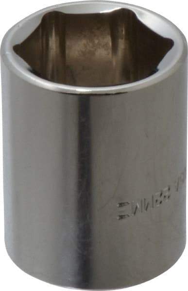 Blackhawk by Proto - 1/2" Drive, Standard Hand Socket - 6 Points, 1-1/2" OAL, Chrome Finish - A1 Tooling