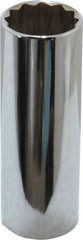 Blackhawk by Proto - 1/2" Drive, Deep Hand Socket - 12 Points, 3-3/32" OAL, Chrome Finish - A1 Tooling