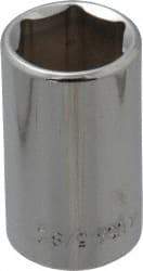 Blackhawk by Proto - 5/8", 1/2" Drive, Standard Hand Socket - 6 Points, 1-1/2" OAL, Chrome Finish - A1 Tooling