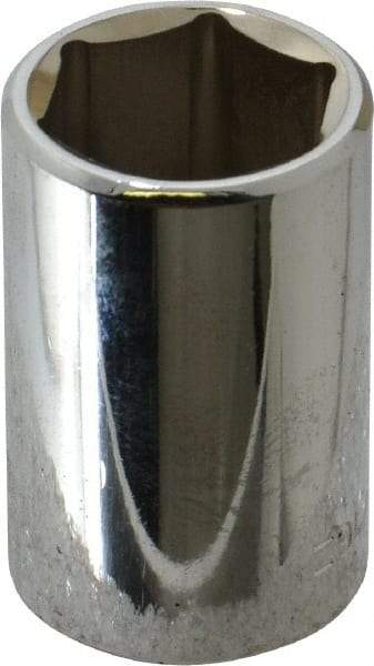 Blackhawk by Proto - 11/16", 1/2" Drive, Standard Hand Socket - 6 Points, 1-1/2" OAL, Chrome Finish - A1 Tooling