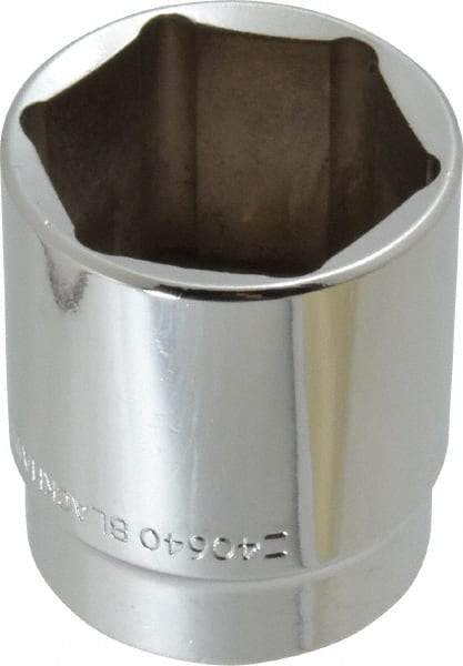 Blackhawk by Proto - 1-1/4", 1/2" Drive, Standard Hand Socket - 6 Points, 1-55/64" OAL - A1 Tooling