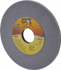 Norton - 6" Diam x 1-1/4" Hole x 1/4" Thick, K Hardness, 60 Grit Surface Grinding Wheel - Aluminum Oxide, Type 1, Medium Grade, 4,140 Max RPM, Vitrified Bond, No Recess - A1 Tooling