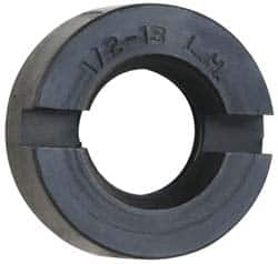 Sopko - 7/8" Diam Grinding Wheel Spindle Slotted Nut - 1/2-13 Thread Size, Left Handed, 5/16" Thick - A1 Tooling