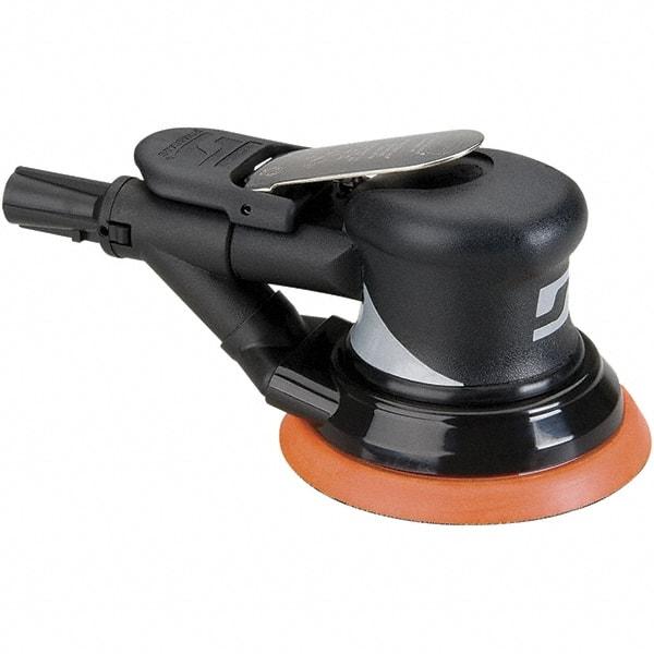 Dynabrade - 12,000 OPM, 18 CFM Air Consumption, Palm Air Orbital Sander - Round Pad, 1/4 NPT Inlet - A1 Tooling