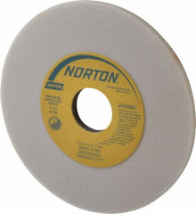 Norton - 6" Diam x 1-1/4" Hole x 1/4" Thick, K Hardness, 60 Grit Surface Grinding Wheel - Aluminum Oxide, Type 1, Medium Grade, 4,140 Max RPM, Vitrified Bond, No Recess - A1 Tooling