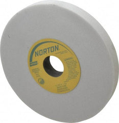 Norton - 7" Diam x 1-1/4" Hole x 3/4" Thick, I Hardness, 60 Grit Surface Grinding Wheel - Aluminum Oxide, Type 1, Medium Grade, 3,600 Max RPM, Vitrified Bond, No Recess - A1 Tooling