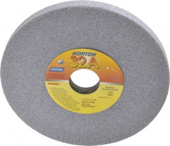 Norton - 7" Diam x 1-1/4" Hole x 1/2" Thick, H Hardness, 60 Grit Surface Grinding Wheel - Aluminum Oxide, Type 1, Medium Grade, 3,600 Max RPM, Vitrified Bond, No Recess - A1 Tooling