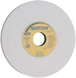 Norton - 7" Diam x 1-1/4" Hole x 1/2" Thick, I Hardness, 60 Grit Surface Grinding Wheel - Aluminum Oxide, Type 1, Medium Grade, 3,600 Max RPM, Vitrified Bond, No Recess - A1 Tooling