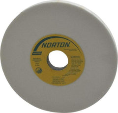 Norton - 7" Diam x 1-1/4" Hole x 1/2" Thick, J Hardness, 80 Grit Surface Grinding Wheel - Aluminum Oxide, Type 1, Medium Grade, 3,600 Max RPM, Vitrified Bond, No Recess - A1 Tooling