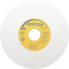 Norton - 7" Diam x 1-1/4" Hole x 1/4" Thick, K Hardness, 80 Grit Surface Grinding Wheel - Aluminum Oxide, Type 1, Medium Grade, 3,600 Max RPM, Vitrified Bond, No Recess - A1 Tooling