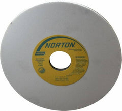 Norton - 7" Diam x 1-1/4" Hole x 1/4" Thick, H Hardness, 100 Grit Surface Grinding Wheel - Aluminum Oxide, Type 1, Fine Grade, 3,600 Max RPM, Vitrified Bond, No Recess - A1 Tooling