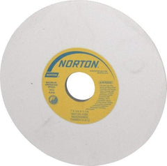 Norton - 7" Diam x 1-1/4" Hole x 1/4" Thick, J Hardness, 120 Grit Surface Grinding Wheel - Aluminum Oxide, Type 1, Fine Grade, 3,600 Max RPM, Vitrified Bond, No Recess - A1 Tooling