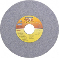 Norton - 7" Diam x 1-1/4" Hole x 1/4" Thick, H Hardness, 46 Grit Surface Grinding Wheel - Aluminum Oxide, Type 1, Coarse Grade, 3,600 Max RPM, Vitrified Bond, No Recess - A1 Tooling