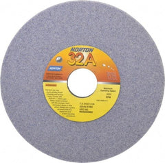 Norton - 7" Diam x 1-1/4" Hole x 1/4" Thick, K Hardness, 46 Grit Surface Grinding Wheel - Aluminum Oxide, Type 1, Coarse Grade, 3,600 Max RPM, Vitrified Bond, No Recess - A1 Tooling