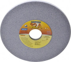 Norton - 7" Diam x 1-1/4" Hole x 1/4" Thick, J Hardness, 60 Grit Surface Grinding Wheel - Aluminum Oxide, Type 1, Medium Grade, 3,600 Max RPM, Vitrified Bond, No Recess - A1 Tooling