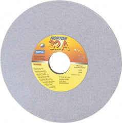 Norton - 7" Diam x 1-1/4" Hole x 1/4" Thick, H Hardness, 80 Grit Surface Grinding Wheel - Aluminum Oxide, Type 1, Medium Grade, 3,600 Max RPM, Vitrified Bond, No Recess - A1 Tooling