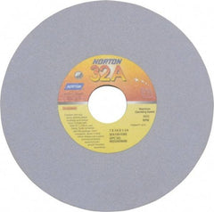 Norton - 7" Diam x 1-1/4" Hole x 1/4" Thick, I Hardness, 120 Grit Surface Grinding Wheel - Aluminum Oxide, Type 1, Fine Grade, 3,600 Max RPM, Vitrified Bond, No Recess - A1 Tooling