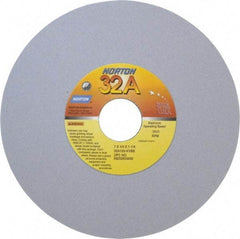 Norton - 7" Diam x 1-1/4" Hole x 1/4" Thick, K Hardness, 120 Grit Surface Grinding Wheel - Aluminum Oxide, Type 1, Fine Grade, 3,600 Max RPM, Vitrified Bond, No Recess - A1 Tooling