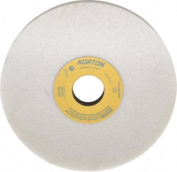 Norton - 7" Diam x 1-1/4" Hole x 3/4" Thick, I Hardness, 46 Grit Surface Grinding Wheel - Aluminum Oxide, Type 5, Coarse Grade, 3,600 Max RPM, Vitrified Bond, One-Side Recess - A1 Tooling