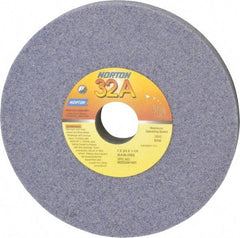 Norton - 7" Diam x 1-1/4" Hole x 3/4" Thick, I Hardness, 46 Grit Surface Grinding Wheel - Aluminum Oxide, Type 1, Coarse Grade, 3,600 Max RPM, Vitrified Bond, No Recess - A1 Tooling