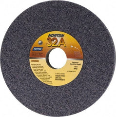 Norton - 7" Diam x 1-1/4" Hole x 1" Thick, H Hardness, 46 Grit Surface Grinding Wheel - Aluminum Oxide, Type 1, Coarse Grade, 3,600 Max RPM, Vitrified Bond, No Recess - A1 Tooling