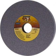 Norton - 7" Diam x 1-1/4" Hole x 1" Thick, I Hardness, 60 Grit Surface Grinding Wheel - Aluminum Oxide, Type 1, Medium Grade, 3,600 Max RPM, Vitrified Bond, No Recess - A1 Tooling