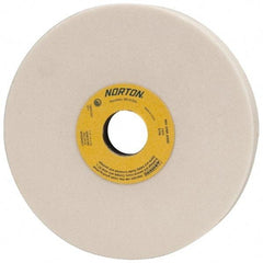 Norton - 7" Diam x 1-1/4" Hole x 1" Thick, K Hardness, 60 Grit Surface Grinding Wheel - Aluminum Oxide, Type 5, Medium Grade, 3,600 Max RPM, Vitrified Bond, One-Side Recess - A1 Tooling