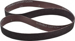 Norton - 1" Wide x 42" OAL, 40 Grit, Aluminum Oxide Abrasive Belt - Aluminum Oxide, Coarse, Coated, X Weighted Cloth Backing, Series R228 - A1 Tooling