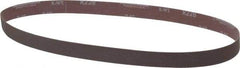 Norton - 1" Wide x 42" OAL, 240 Grit, Aluminum Oxide Abrasive Belt - Aluminum Oxide, Very Fine, Coated, X Weighted Cloth Backing, Series R228 - A1 Tooling