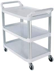 Rubbermaid - 300 Lb Capacity, 20" Wide x 40-5/8" Long x 38-13/16" High Standard Utility Cart - 3 Shelf, Plastic - A1 Tooling