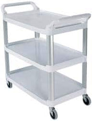 Rubbermaid - 300 Lb Capacity, 20" Wide x 40-5/8" Long x 38-13/16" High Standard Utility Cart - 3 Shelf, Plastic - A1 Tooling