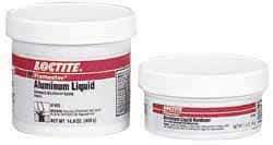 Loctite - 1 Lb Kit Silver Epoxy Resin Putty - -20 to 200°F Operating Temp, 6 hr Full Cure Time, Series 135 - A1 Tooling