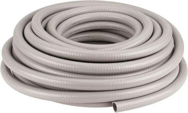 Hubbell Wiring Device-Kellems - 1" Trade Size, 100' Long, Flexible Liquidtight Conduit - PVC, 26mm ID, Gray - A1 Tooling