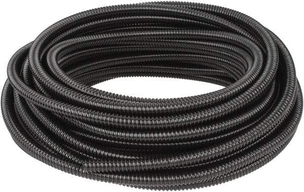 Hubbell Wiring Device-Kellems - 3/8" Trade Size, 100' Long, Flexible Liquidtight Conduit - PVC, 12.6mm ID, Black - A1 Tooling