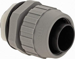 Hubbell Wiring Device-Kellems - 3/4" Trade, Nylon Push In Straight Liquidtight Conduit Connector - Noninsulated - A1 Tooling