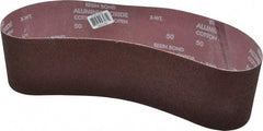 Norton - 4" Wide x 36" OAL, 50 Grit, Aluminum Oxide Abrasive Belt - Aluminum Oxide, Coarse, Coated, X Weighted Cloth Backing, Series R228 - A1 Tooling